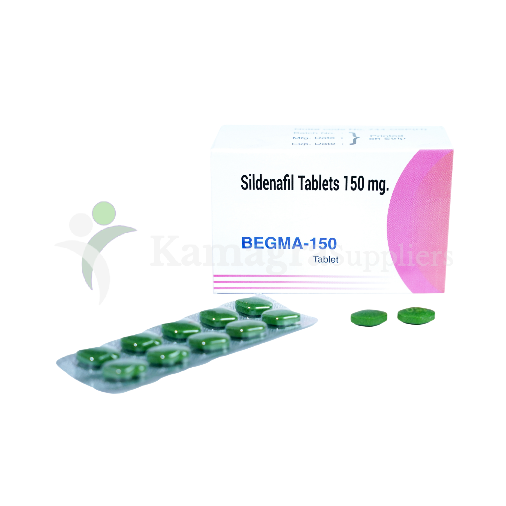 Begma 150mg (Green Color)  Powerful Erectile Dysfunction Treatment