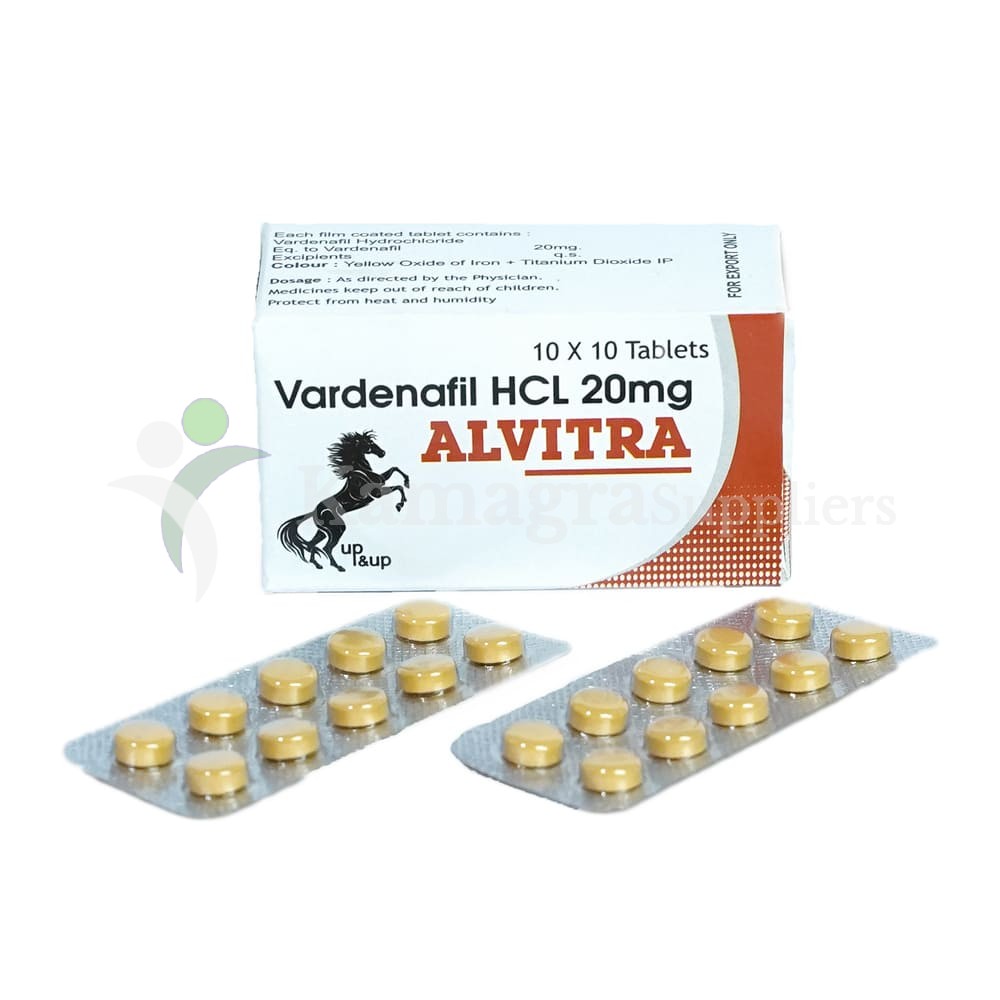 Alvitra 20 mg  Powerful Erectile Dysfunction Treatment