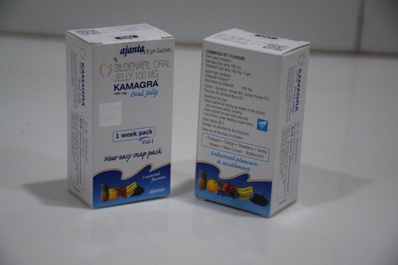 Kamagra 100 Oral Jelly (Sildenafil Citrate 100mg)  Fast-Acting ED Oral Jelly Sachets