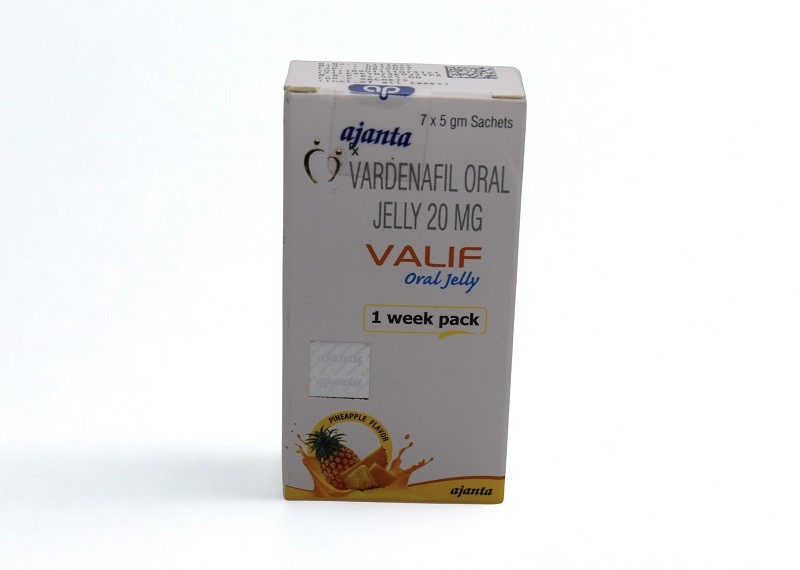 Valif Oral Jelly 20 (Sildenafil Citrate 100mg)  Powerful Erectile Dysfunction Treatment